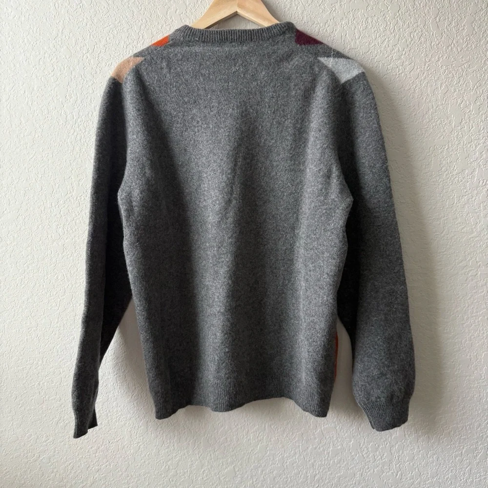 Brooks Brothers‎ Gray Argyle Crewneck Sweater